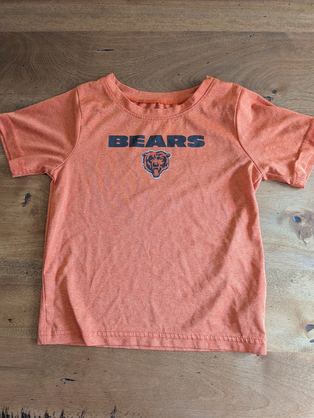 Chicago Bears Toddler Boys T-shirt, Bright Orange With Logo, Size 4T
